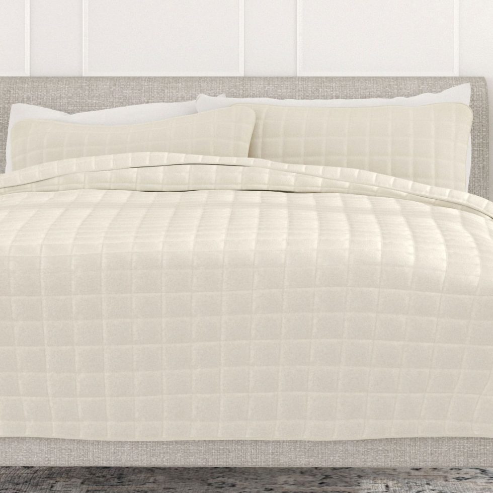 ivory square quilt